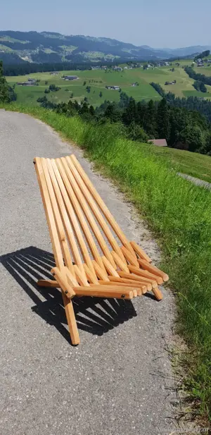 Klappstuhl aus Vollholz 2 Stück Bild 2