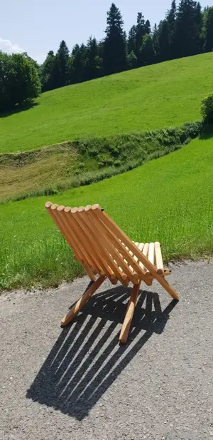 Klappstuhl aus Vollholz 2 Stück