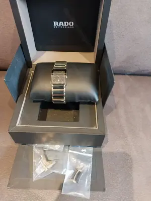 rado diastar uhr keramik kratzfest  gehausegröße 28 mm  swiss made,  general überholt,1998 gekauft,