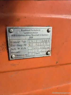 Fortschritt E 931 Gartenmaschine