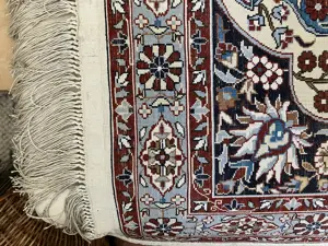 Seidenteppich türkisch 92 x 60 cm Orientteppich Bild 3
