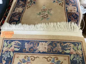 Chinesischer Teppich 138 x 68 cm Orientteppich Bild 2