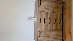 Kommode mit zwei Schranktüren und fünf Schubladen Bild 2
