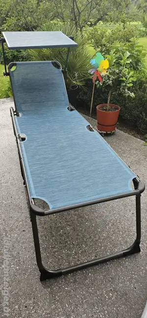 Berger Sonnenliege NEU Slimline blau Bild 2