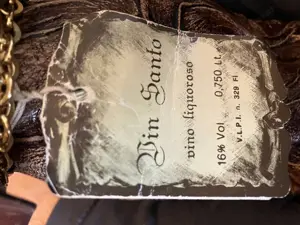 Rarität: 0,75 l Vin Santo von Gabriele Borghini, Certaldo  Fi im Elefantendekanter Bild 6