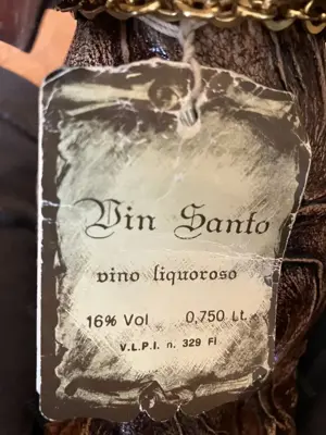 Rarität: 0,75 l Vin Santo von Gabriele Borghini, Certaldo  Fi im Elefantendekanter Bild 7