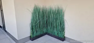Kunstpflanze Gras   Raumteiler   Sichtschutz