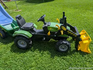 Premium Trettracktor echte Luftbereifung mit Anhänger Bild 5
