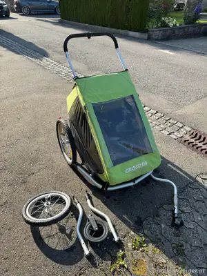 WIE NEU! Croozer Kid for 2 Kiki Fahrradanhänger Fahrrad Kinder Baby Anhänger Bild 4