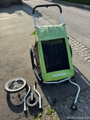 WIE NEU! Croozer Kid for 2 Kiki Fahrradanhänger Fahrrad Kinder Baby Anhänger Bild 3