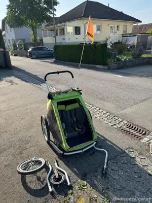 WIE NEU! Croozer Kid for 2 Kiki Fahrradanhänger Fahrrad Kinder Baby Anhänger Bild 2