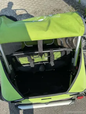 WIE NEU! Croozer Kid for 2 Kiki Fahrradanhänger Fahrrad Kinder Baby Anhänger