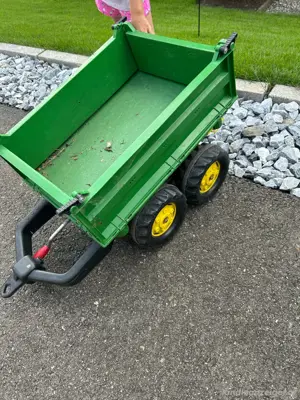 kinder trettraktor mit hänger Bild 6