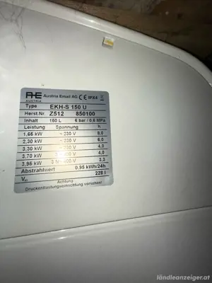 Warmwasserspeicher 150L Bild 3