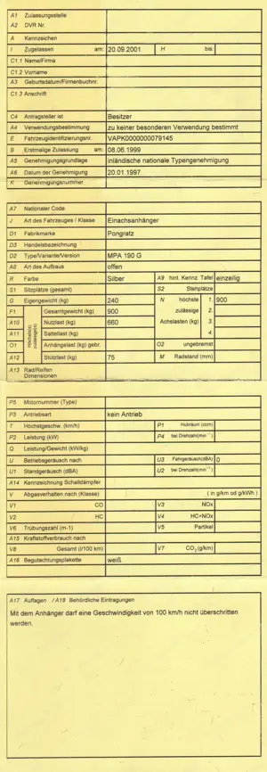 KFZ Anhänger Pongratz MPA 190 G Bild 7