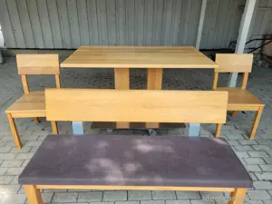 Esstisch mit Sitzbank + Stühle Bild 2