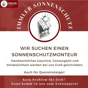 Sonnenschutz-Monteur