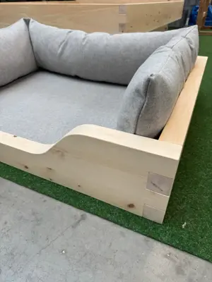 Hundebett - Zirbenbett für Hunde - Lodenstoff - Luxus - alle Größen Bild 2