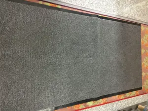 Teppich Läufer 170 x 90 cm Grau
