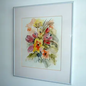 Bild "Blumenstrauss" von Annaliese Rohner (Aquarell 1995)