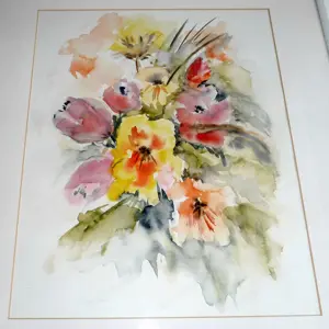 Bild "Blumenstrauss" von Annaliese Rohner (Aquarell 1995) Bild 2