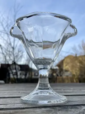 Eisbecher Glas | 6 klein + 12 groß | Dessertschalen | Vintage | Eisgläser 