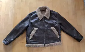 Herrenjacke Größe L in Wildlederoptik