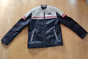 Sportliche Herrenjacke in Lederoptik