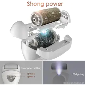 NEU! MYCARBON Elektrischer Hornhautentferner wiederaufladbar Hornhauthobel Hornhautraspel Fußpflege Bild 3