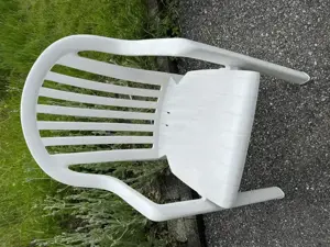 Gartenstuhl weiß, stapelbar