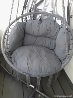Hängesessel mit Gestell und Kissen NEU Bild 2