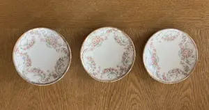 2 Tellerchen und 1 Präsentiertellerchen Ridgeways Rhodesia 1905+