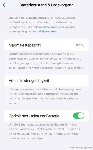 iPhone 14 Pro Max - 512GB - Gold akkukapazität :87% Bild 2