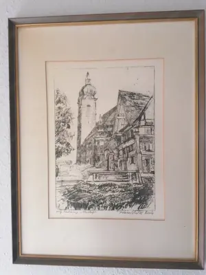Bild   Radierung von Pramstaller 