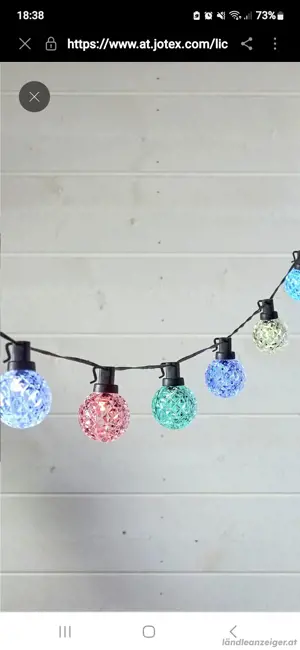 Lichterkette für aussen