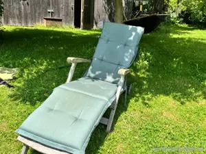 Deckchair Teak mit Auflage