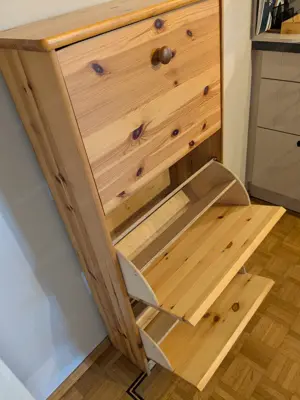 Schuhschrank Vollholz Bild 2