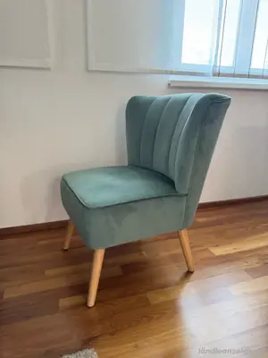 Schöner Sessel in Samt-Optik Bild 2