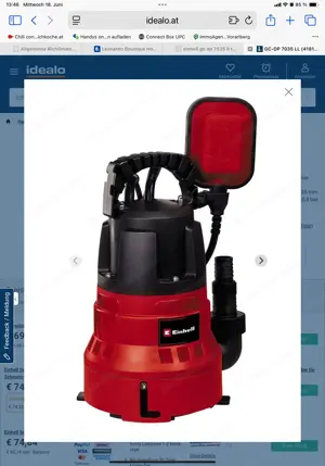 Einhell Schmutzwasserpumpe GC-DP 7035 LL