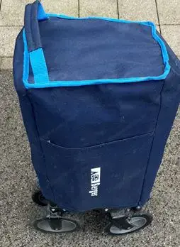 Berger Bollerwagen 129 Liter blau Bild 2