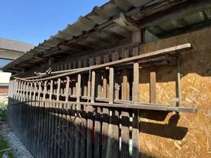 Holzleiter 2 x 5M Klappbar und anhängbar Bild 2