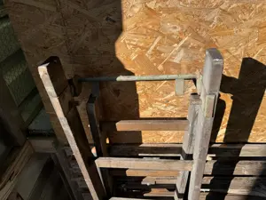 Holzleiter 2 x 5M Klappbar und anhängbar Bild 4