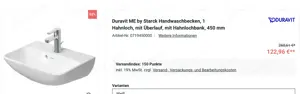Duravit Waschbecken neu