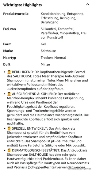 Shampoo Heal Totes Meer Shampoo Bild 4