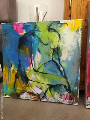 2 Bilder Acryl auf Keilrahmen Bild 2