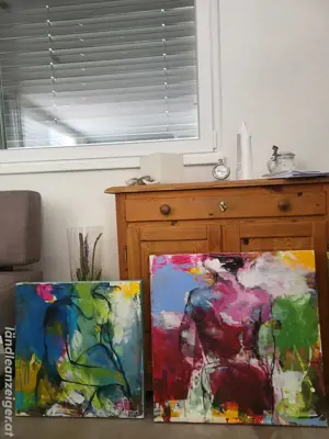 2 Bilder Acryl auf Keilrahmen