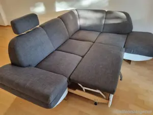 Couch mit Bettfunktion und Staufach  Bild 2