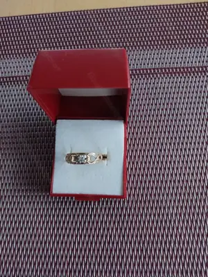 Gold ring 585 14 K 1brilant ringgröße 63,200 mm 3gram,280,00  