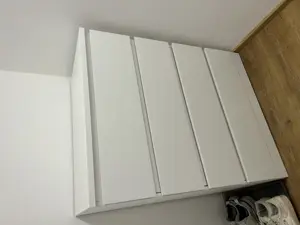 Malm Kommode mit 4 Schubladen weiß Bild 2