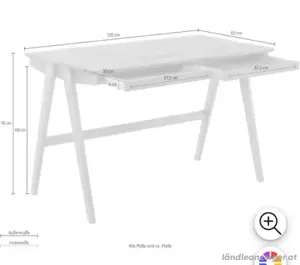 Vollholz Schreibtisch Bild 3